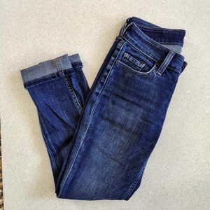 Levi's Crop Blue Jeans